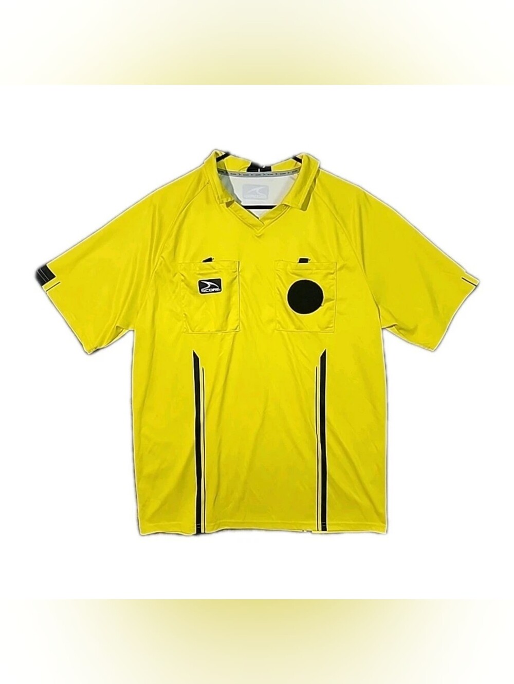 Score US Soccer Federation Referee Jersey Mens Size XL Yellow Shirt